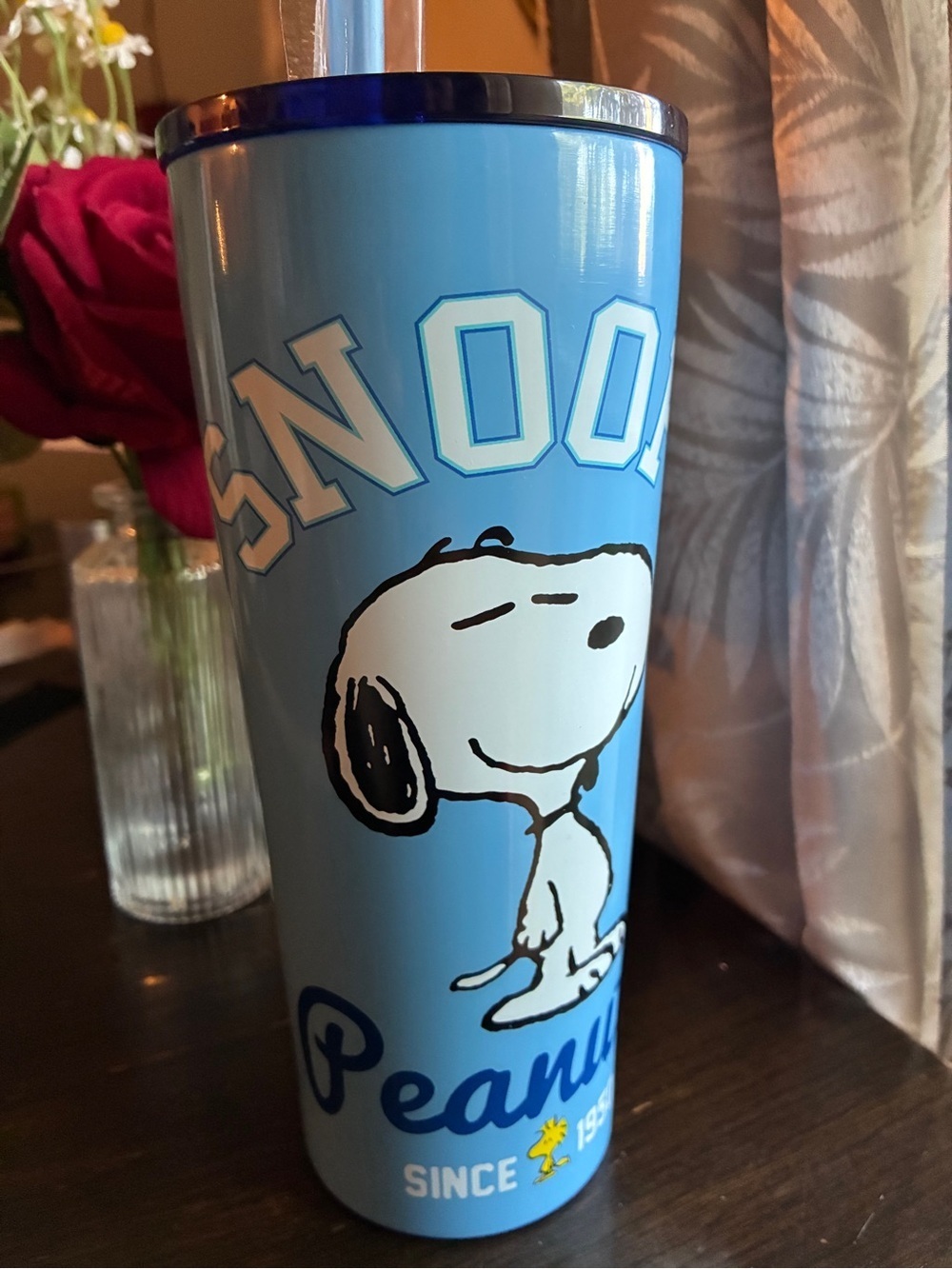 Light Blue Snoopy Travel Tumbler - Insulated Carry Cup - Picture 11 of 11